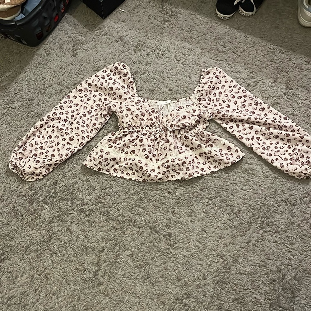 floral long sleeve blouse from Altar’d State